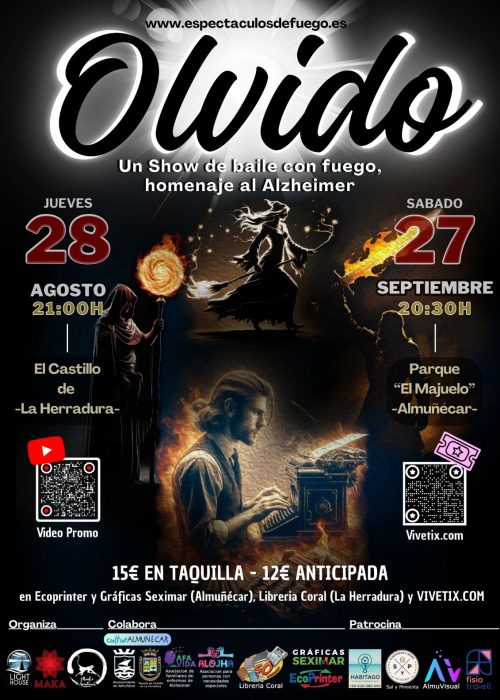 Espectáculo de fuego Olvido Espectáculo de fuego Olvido